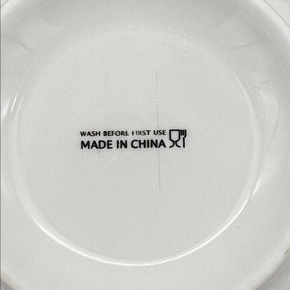 Christmas Holiday "Peace" Bowls 5.5" Diameter Black & White Checked (Set of 4) - Picture 8 of 12